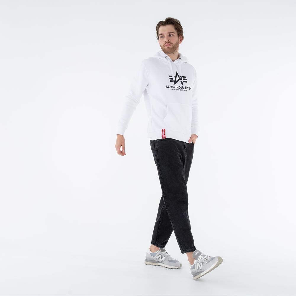 Blúza Alpha Industries Basic Hoody 17831209 - biele