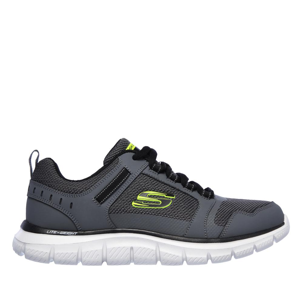 Unisex topánky Skechers Track Knockhill 232001CCBK - šedý