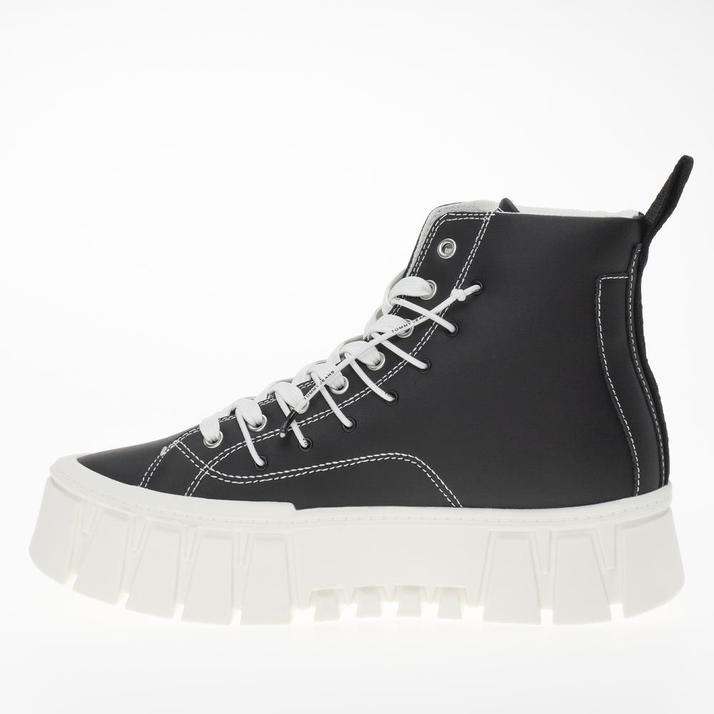 Topánky Tommy Jeans TJW Platform MC EN0EN02498-BDS - čierne
