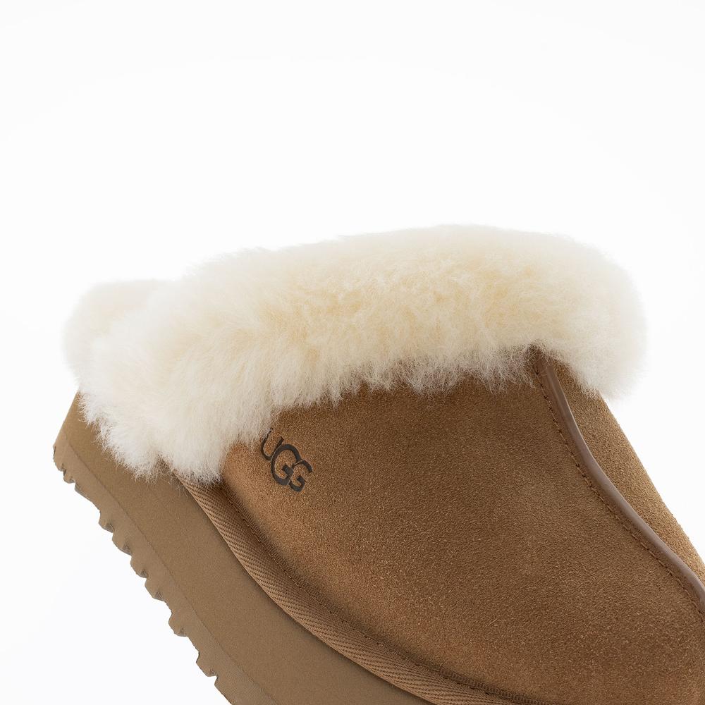 Dámske topánky Ugg Disquette Slippper 1122550-CHE - béžové