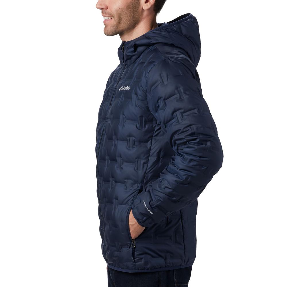 Bunda Columbia Delta Ridge Down Hooded 1875892464 - tmavomodré