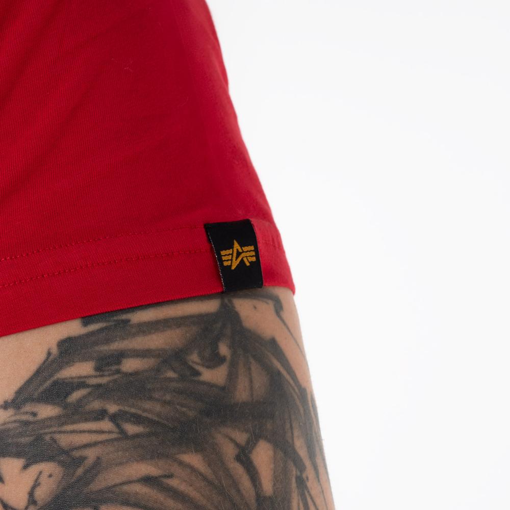 Tričko Alpha Industries Basic T Small Logo 188505328 - červené