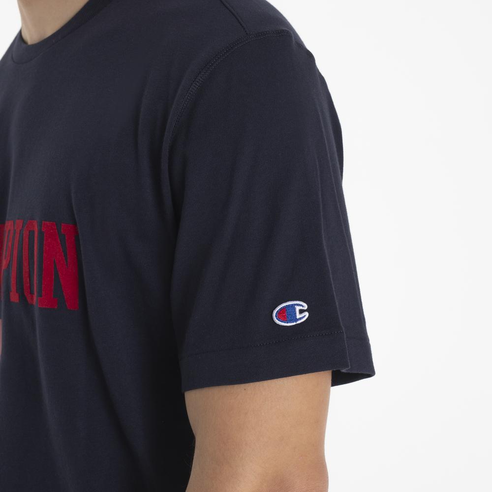 Tričko Champion Crewneck 220432-BS501 - tmavomodré
