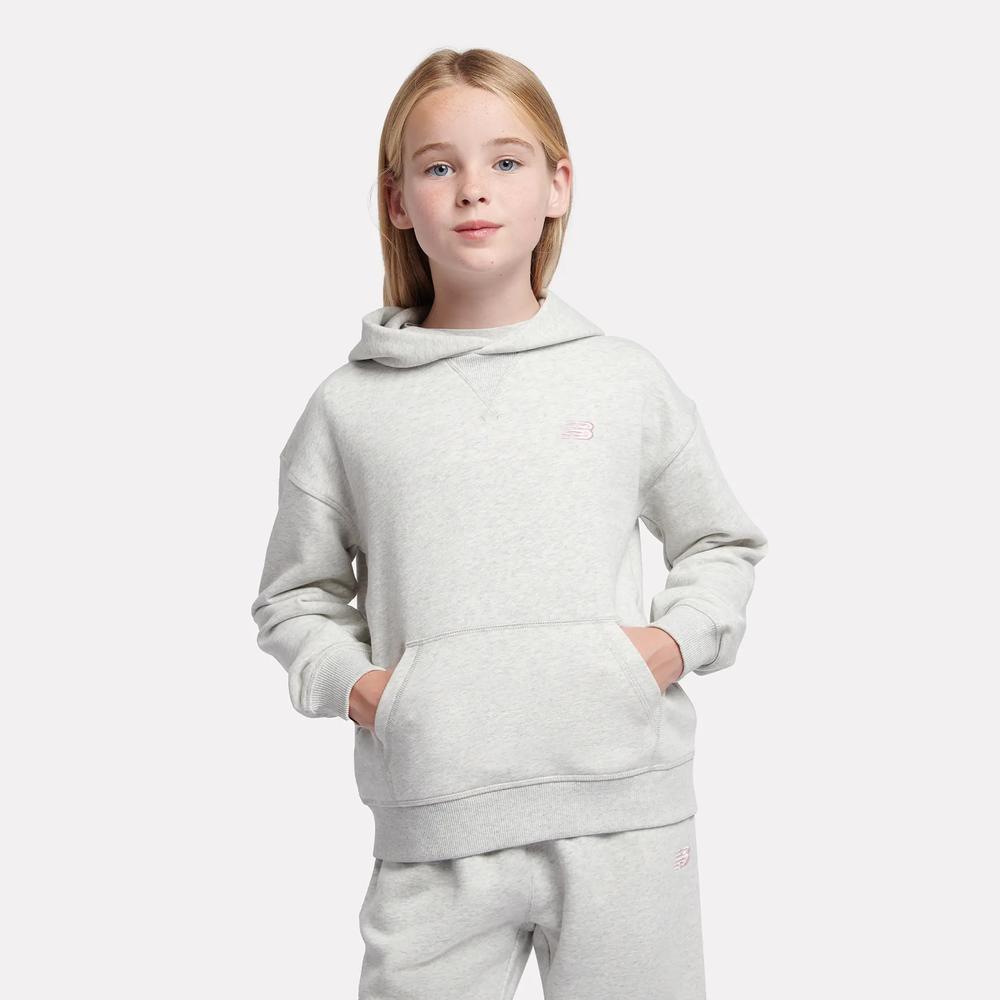 Dětské mikina New Balance LAKG0056AHH - šedý