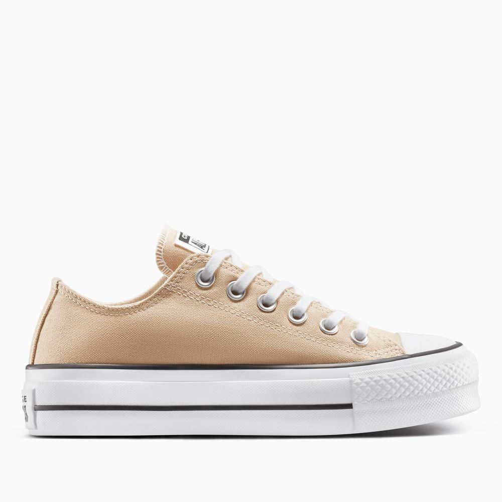 Topánky Converse Chuck Taylor All Star Lift Platform A11877C - béžové
