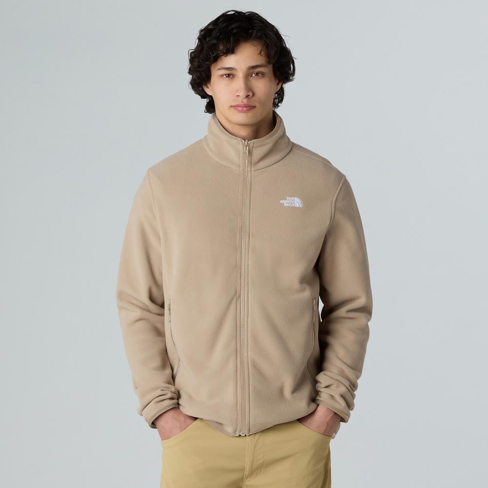 Mužský blúza The North Face Glacier Full-Zip Fleece 0A8D0RBOX1 - béžové