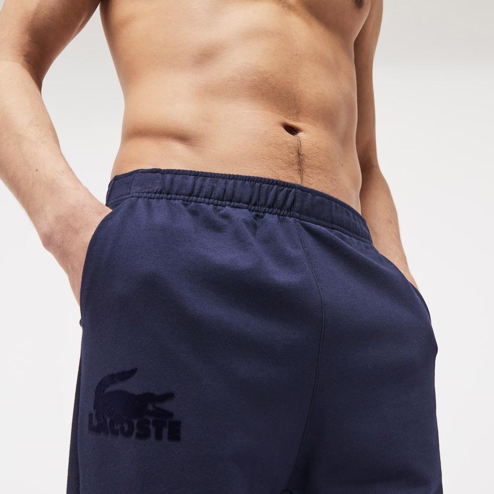 Nohavice Lacoste Loungewear Shell 3H5422-423 - tmavomodré