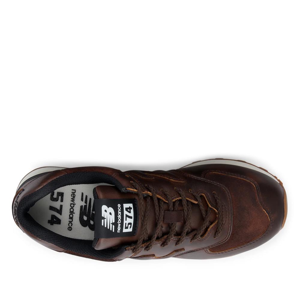Dámske topánky New Balance W574HM - hnedé