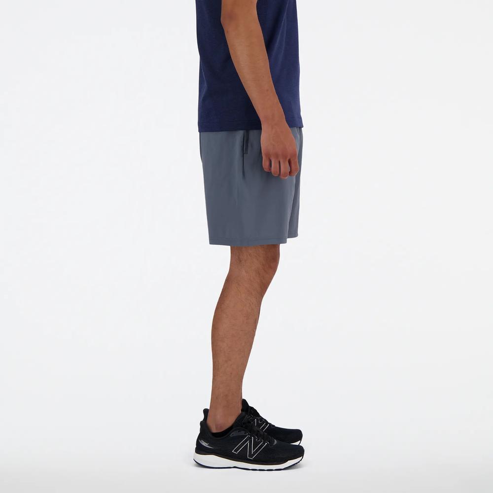 Pánske šortky New Balance MS41232GT - šedý