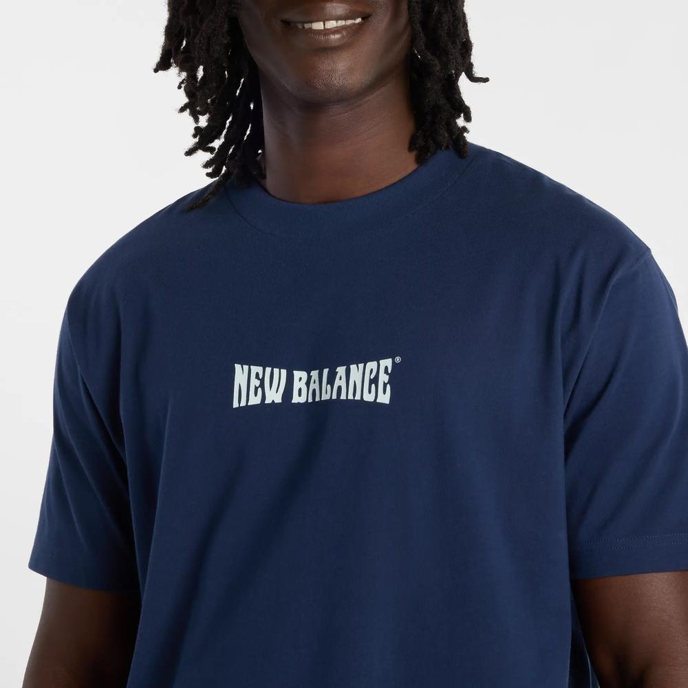 Pánske tričko New Balance MT61B2STNNY - tmavomodré