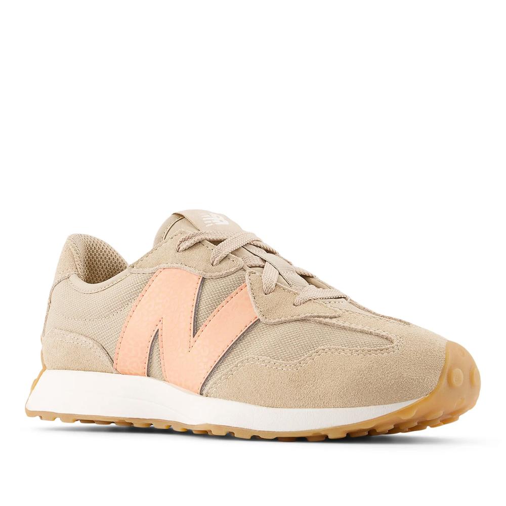 Detské topánky New Balance GS327WO - béžové