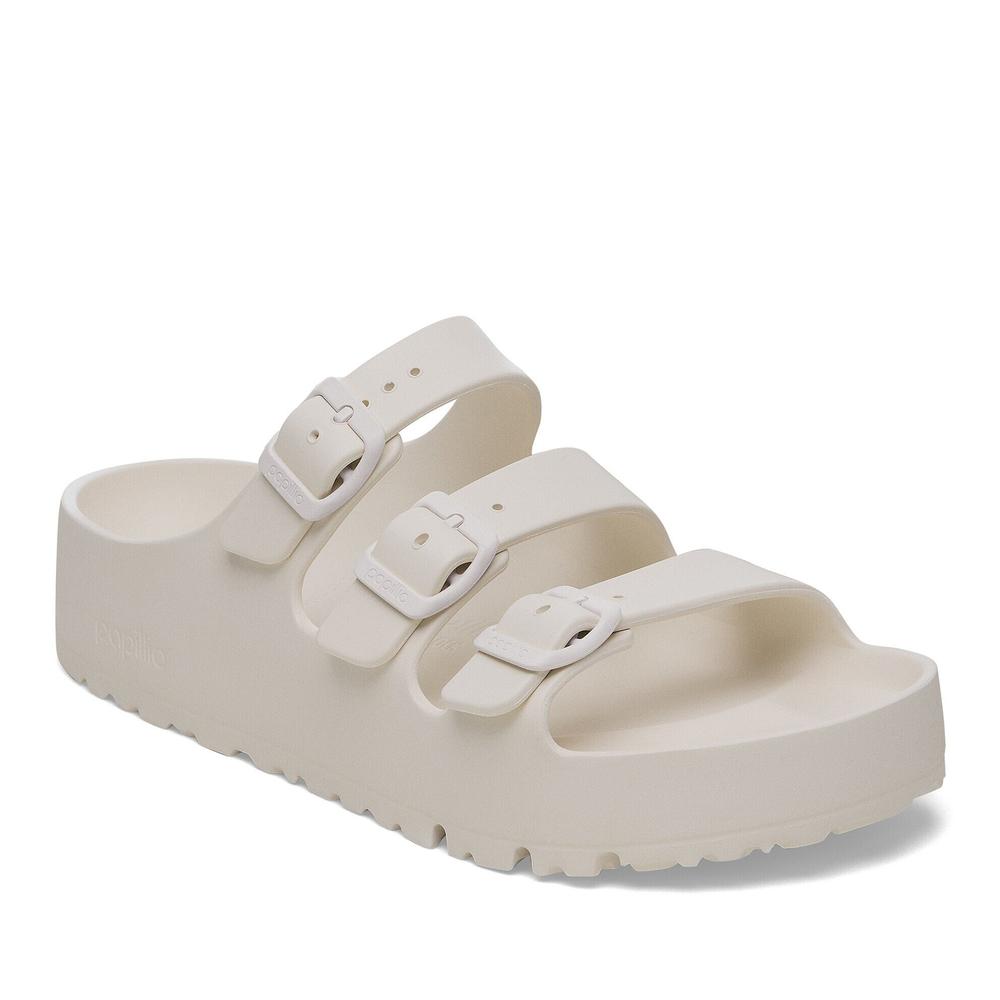 Klapky dámske Birkenstock Florida Flex Platform 1029770 - biele