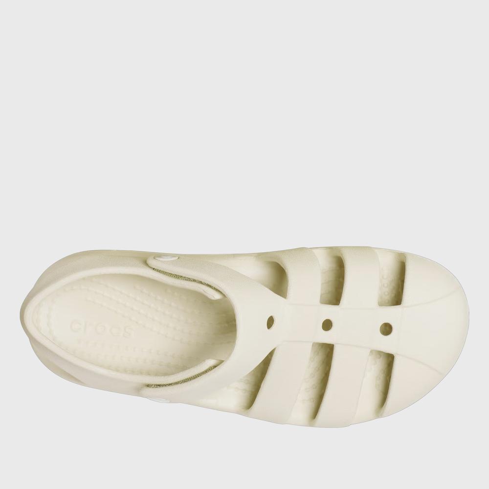 Detské sandále Crocs Classic Fisherman Sandal 210626-0LH - béžové