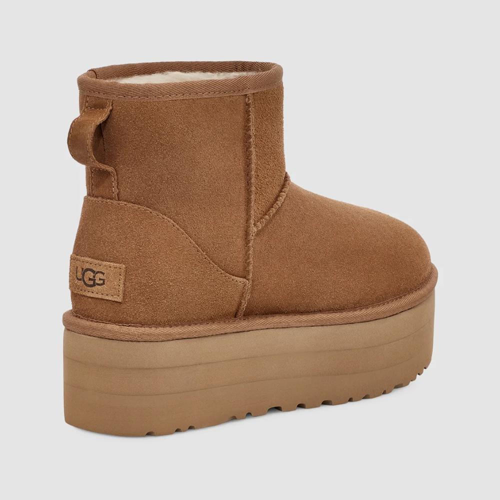 Topánky dámske UGG Classic Mini Platform 1134991-CHE - hnedé
