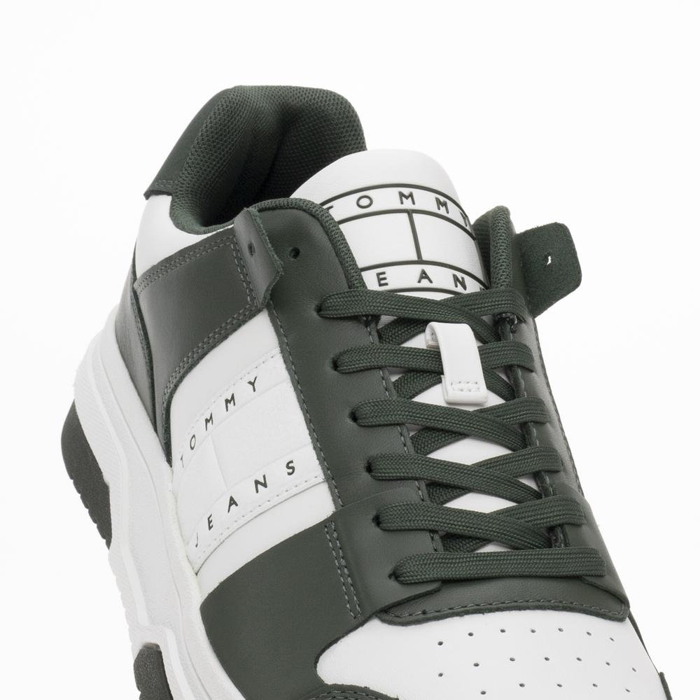 Topánky Tommy Jeans TJM Leather Cupsole 2.0 EM0EM01283-0K4 - biele