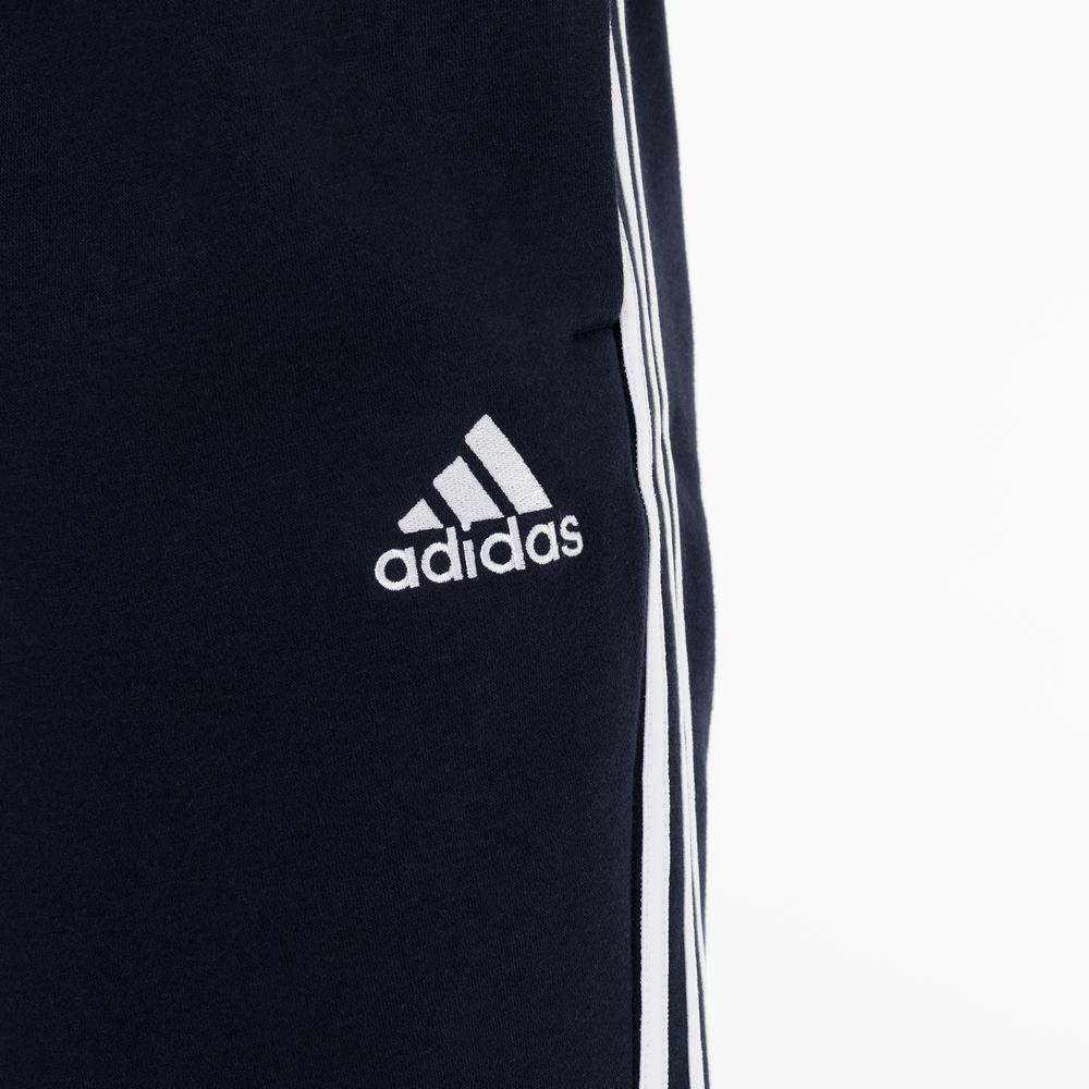 Nohavice adidas Essentials Fleece Fitted 3 Stripes GM1090 - tmavomodré