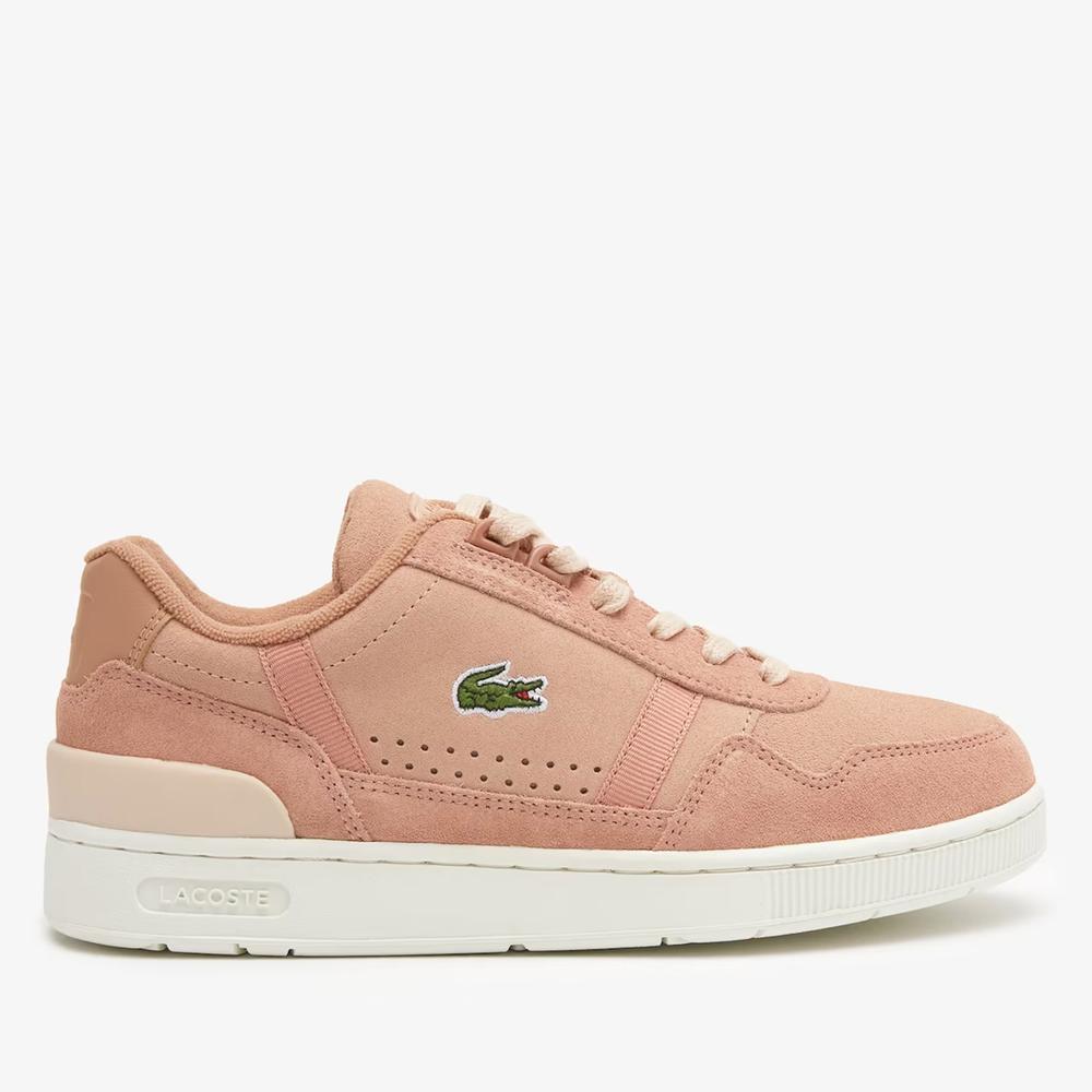 Topánky Lacoste T-Clip Leather Trainers 744SFA0071-BW7 - hnedé