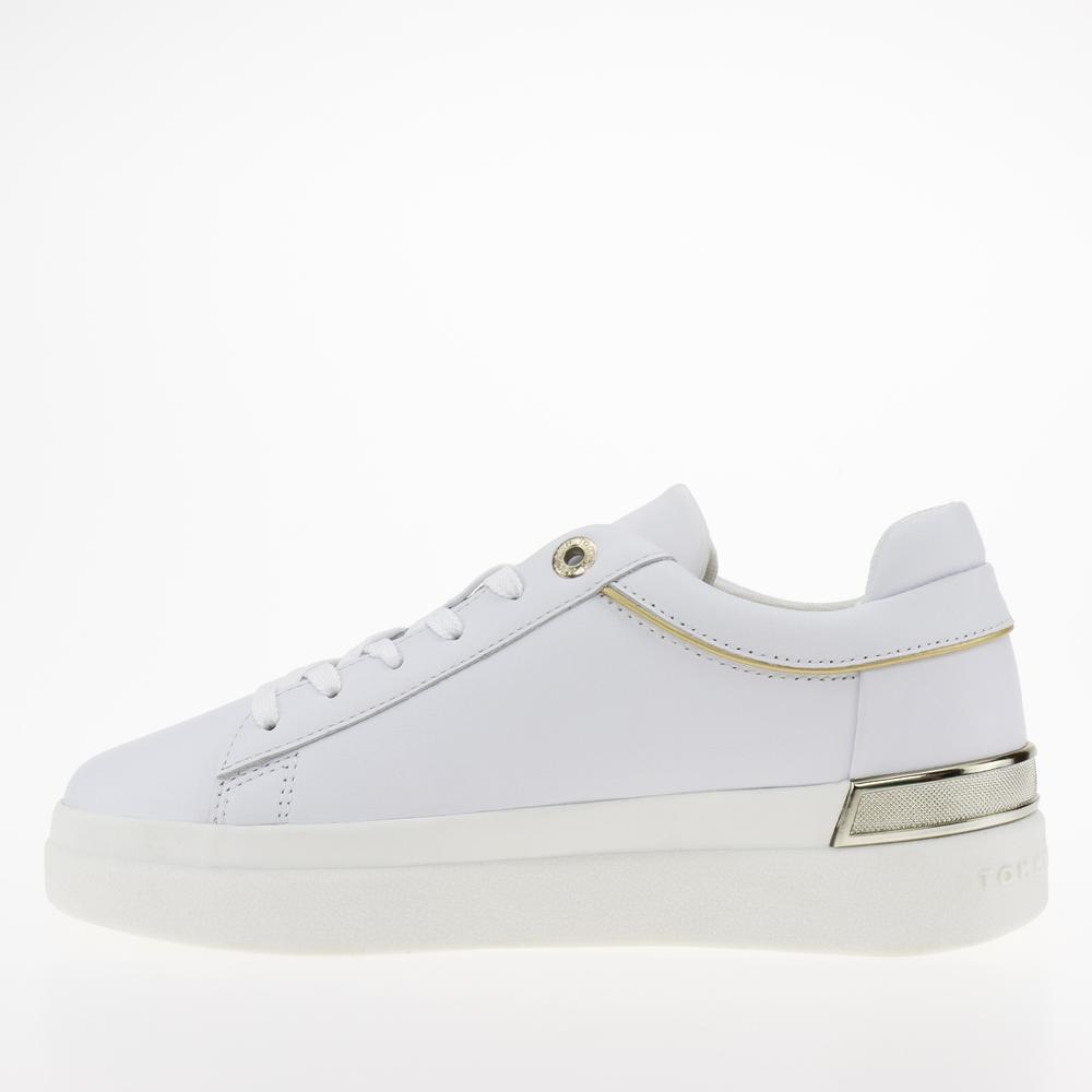Topánky Tommy Hilfiger Lux Metallic Cupsole FW0FW07030-YBS - biele