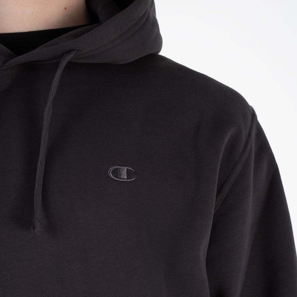 Blúza Champion Tonal Logo Fleece Erkek Siyah Hoodie 220274-ES503 - šedý