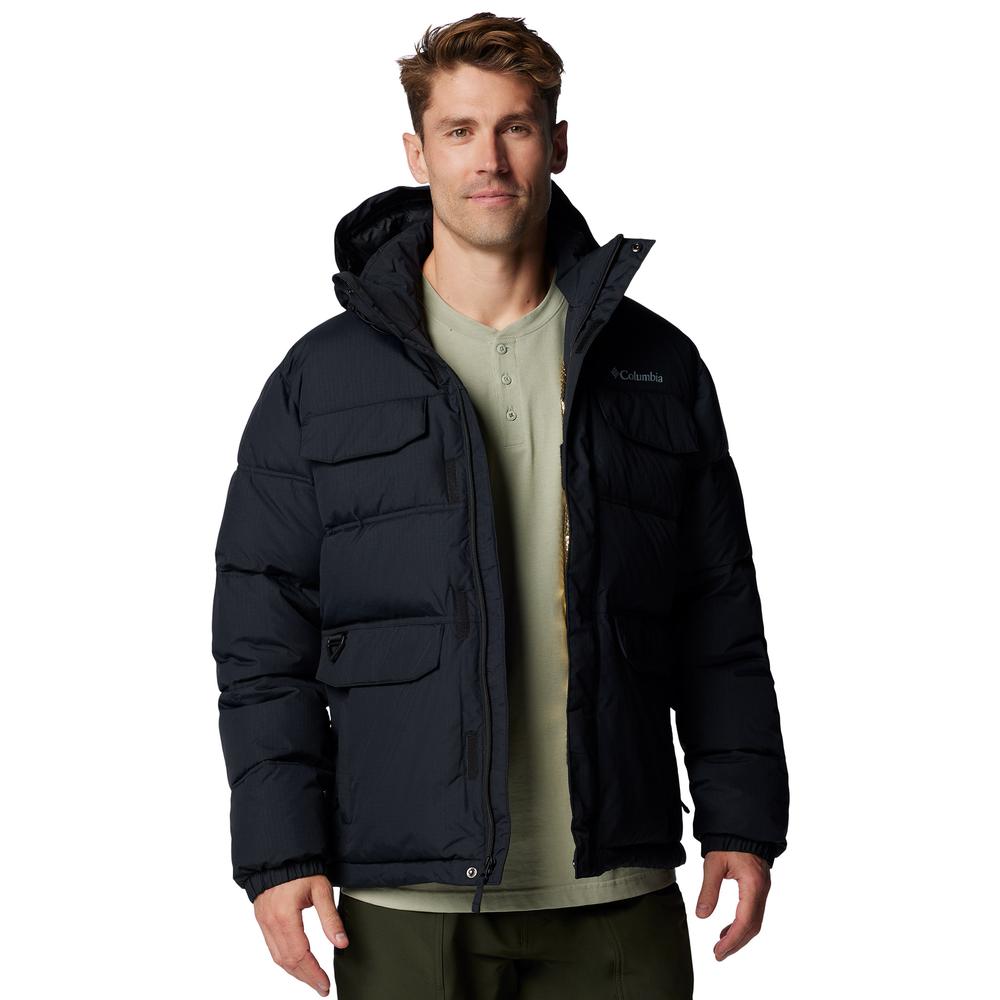 Mužský bunda Columbia Landroamer Hooded Puffer 2088081010 - čierne