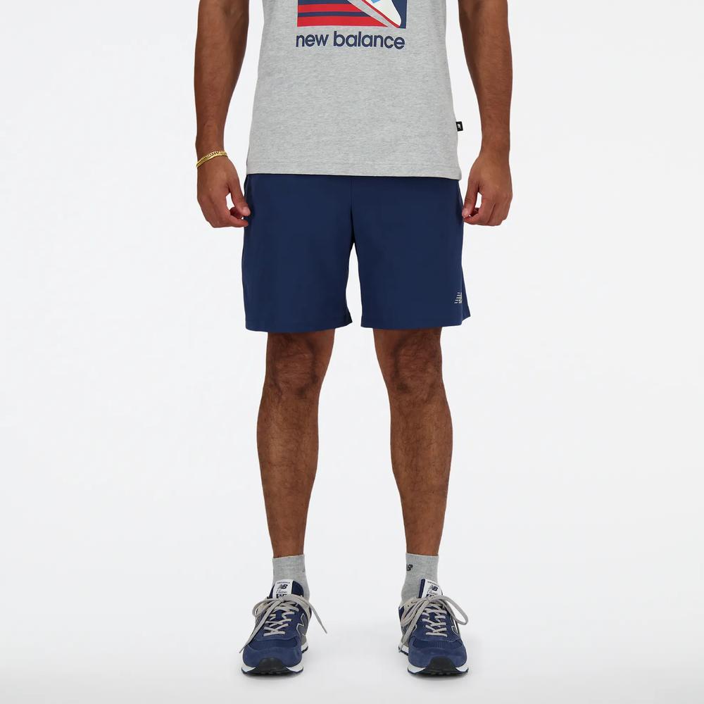 Pánske šortky New Balance MS41232NNY - tmavomodré