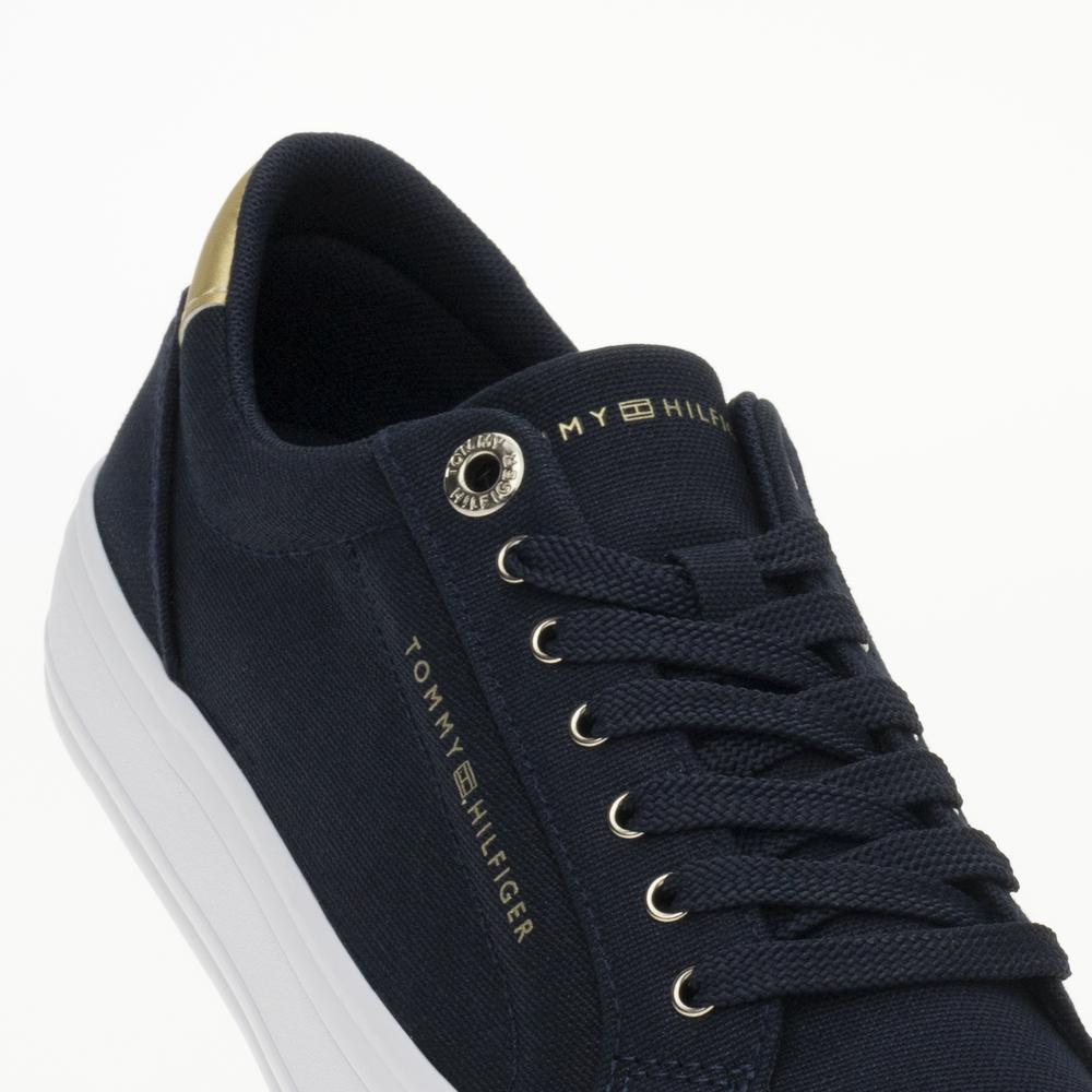 Topánky Tommy Hilfiger Essential Vulc Canvas FW0FW07682-DW6 - tmavomodré