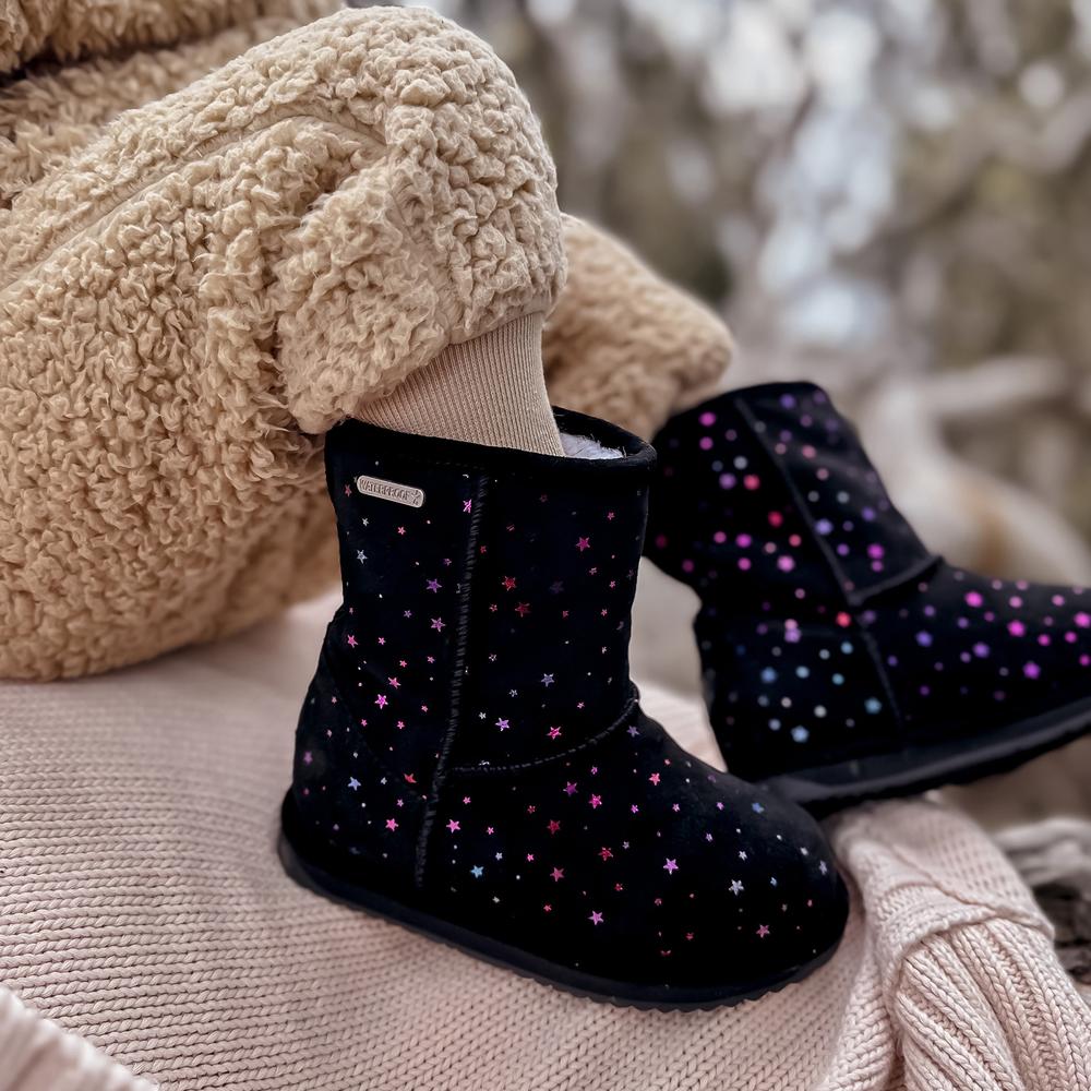 Detské topánky Emu Australia Sparkle Brumby K13100BLAK - čierne