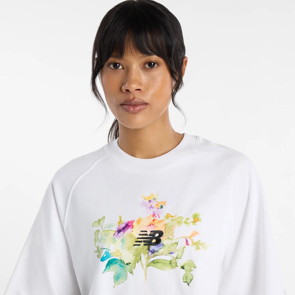 Dámske tričko New Balance WT61371RWT - biele