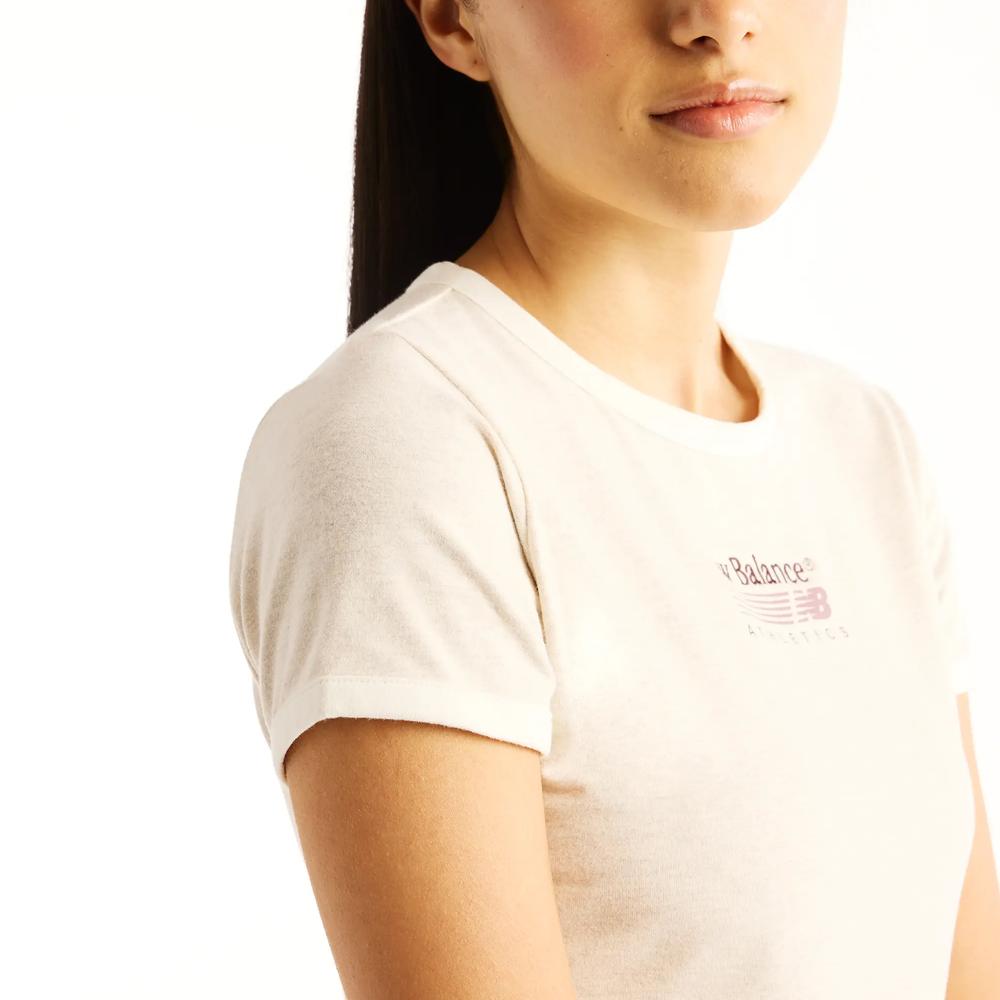 Dámske tričko New Balance WT62O4MBLIT - béžové