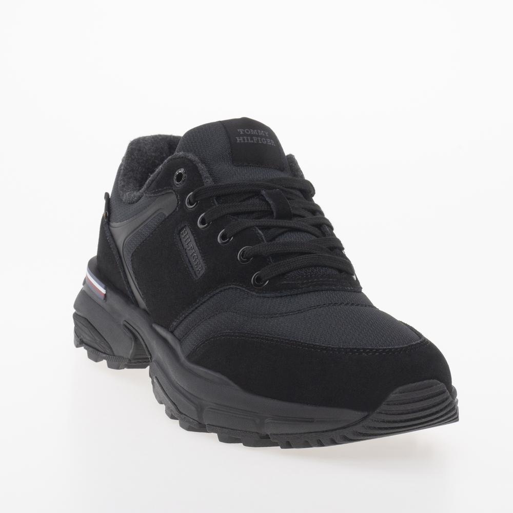 Topánky Tommy Hilfiger Runner Cordura Mix FM0FM05221-BDS - čierne