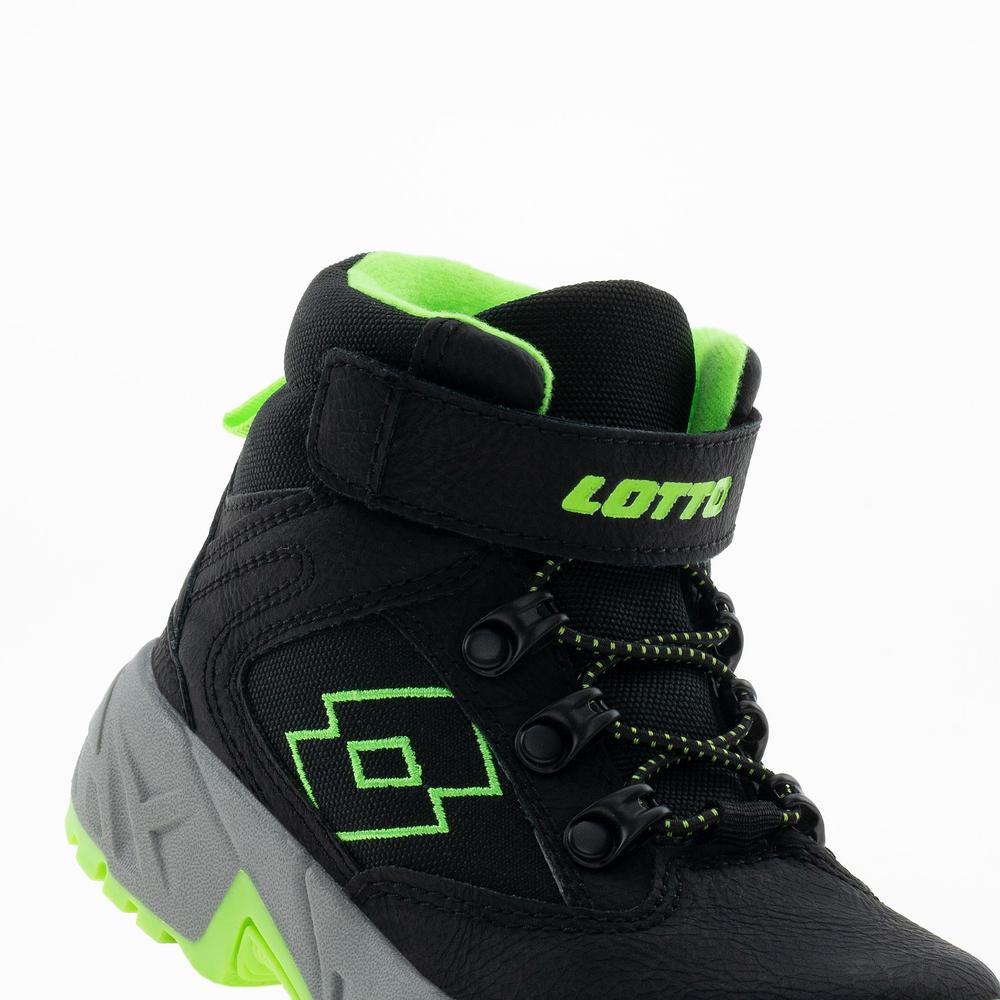 Detské topánky Lotto Woodlark Mid 2600440K-1164 - čierne