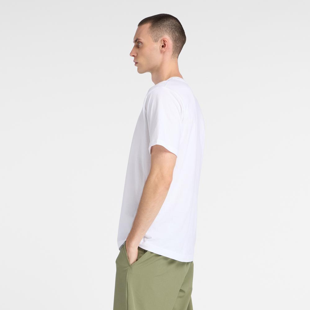 Pánske tričko New Balance MT61H0Z3WT - biele