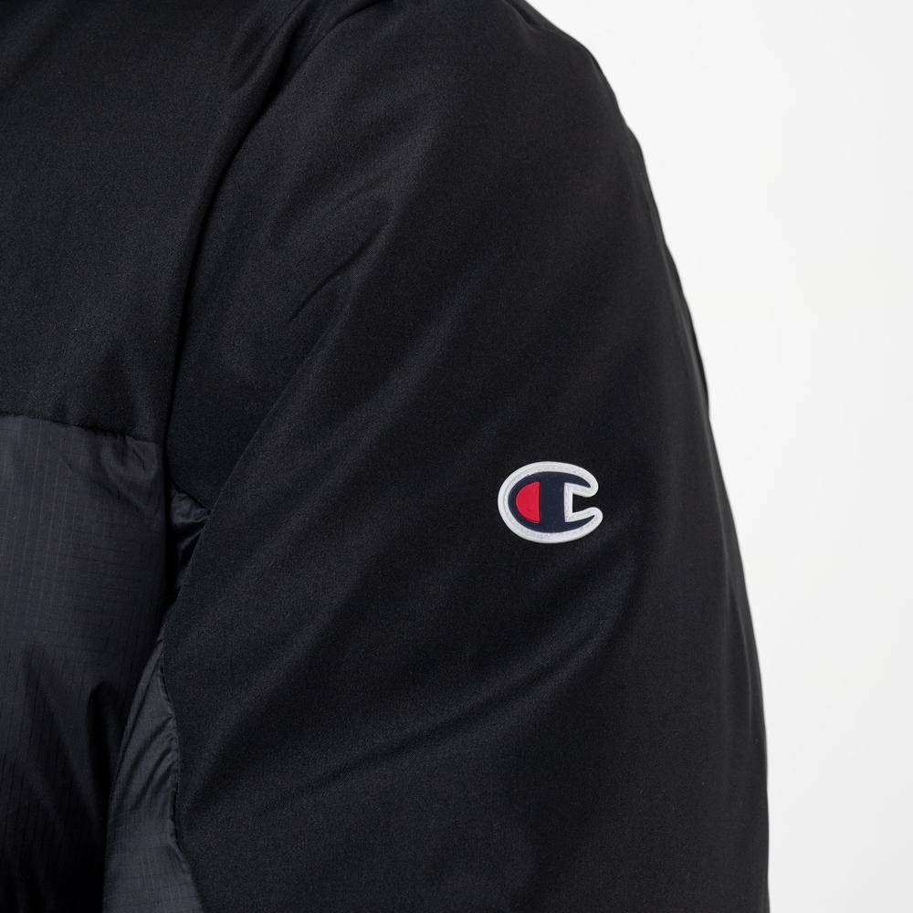 Bunda Champion C Logo Full-Zip Padded 219191-KK001 - čierne