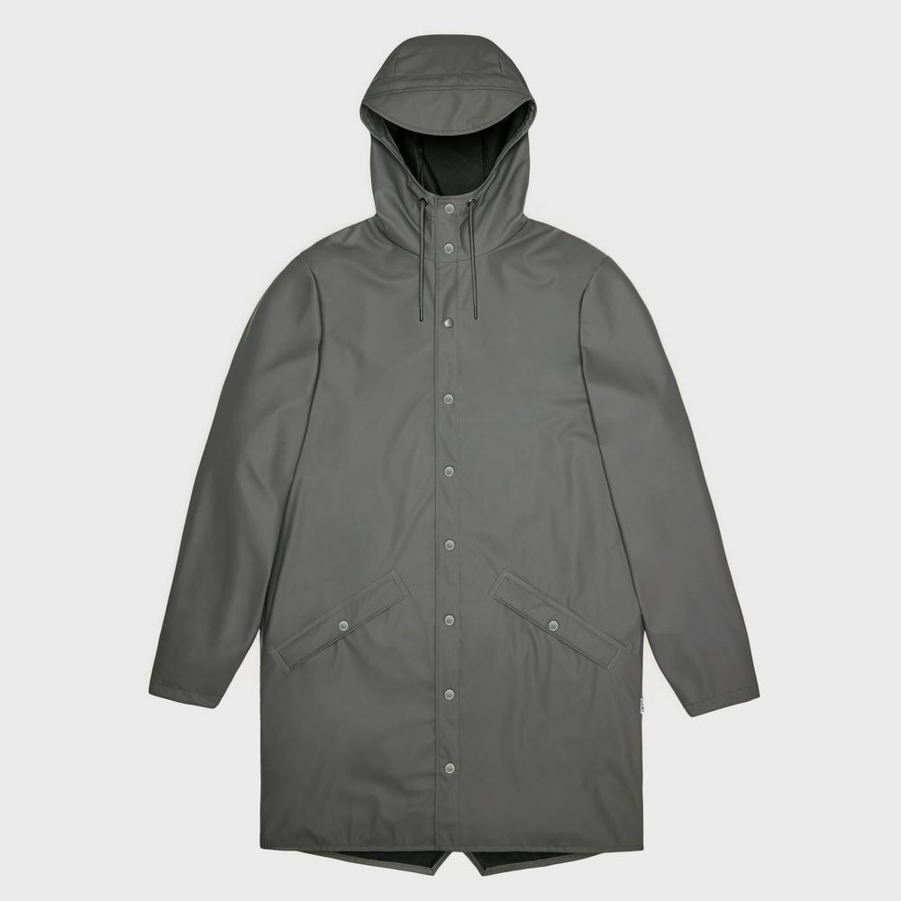 Bunda Rains Long Jacket 12020-13 - šedý