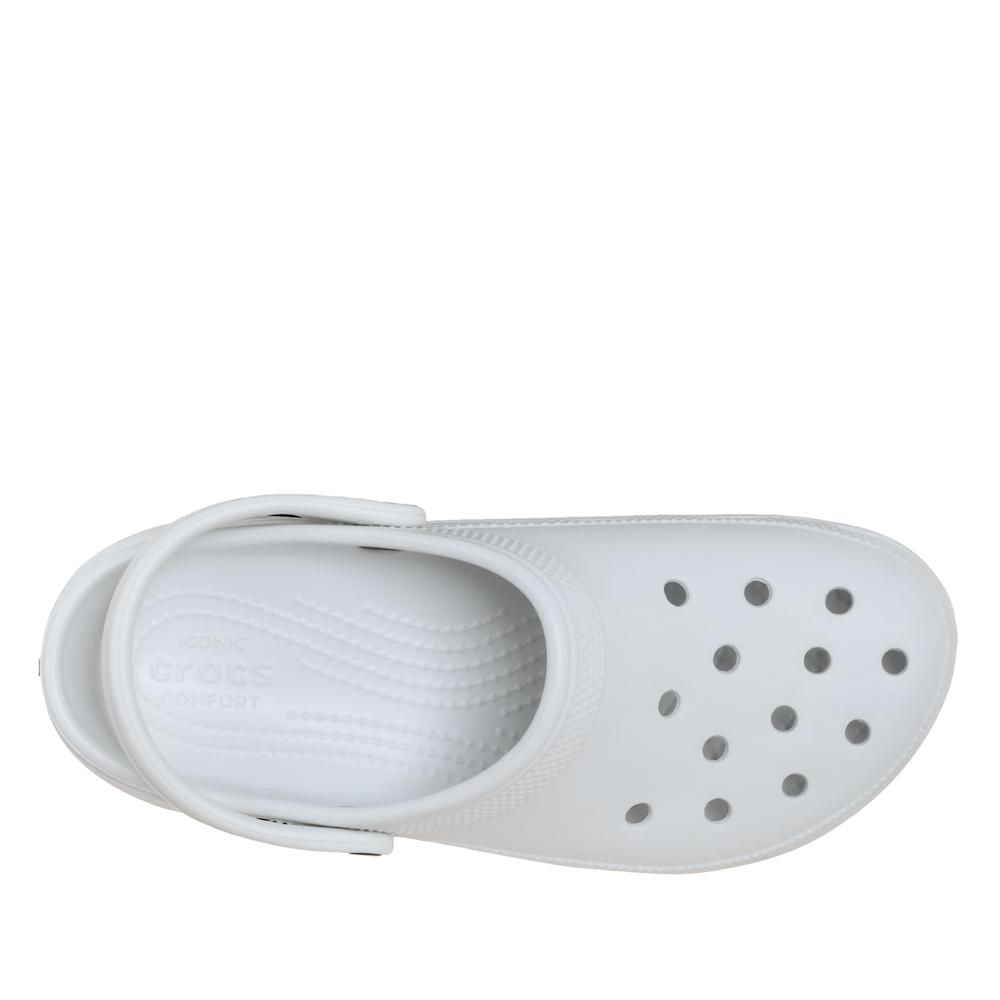 Klapky dámske Crocs Classic Platform Clog 206750-1NK - biele