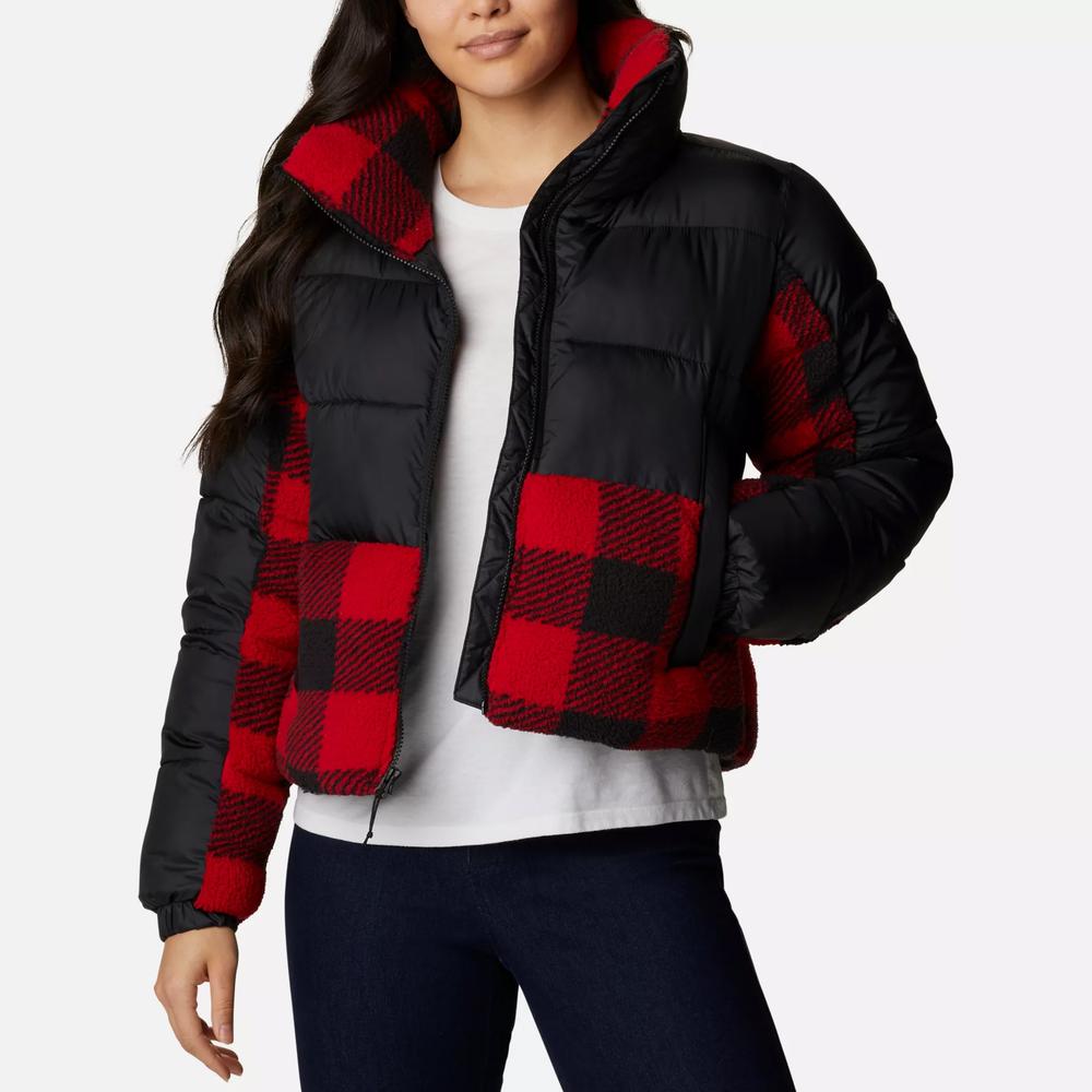 Bunda Columbia Leadbetter Point Sherpa Hybrid Puffer 1955243011 - čierne