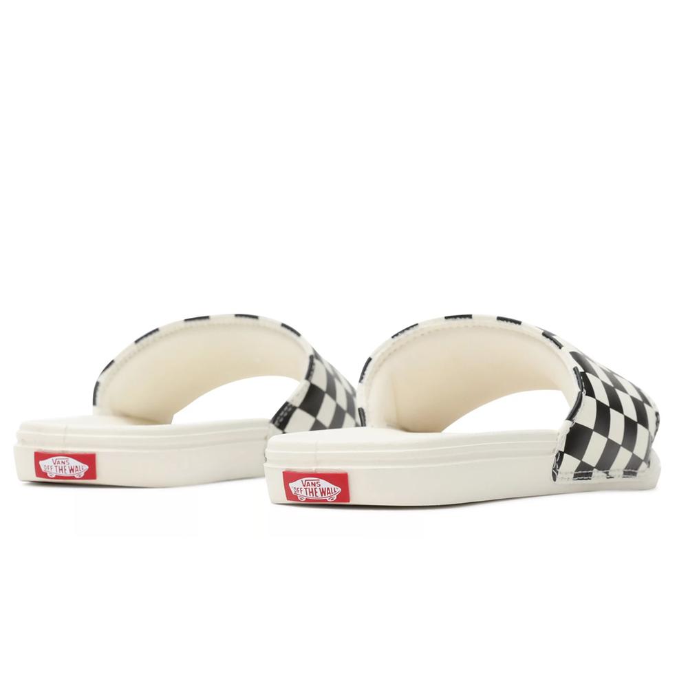 Klapky Vans Checkerboard La Costa Slide-On VN0A5HFER6R1 - biele