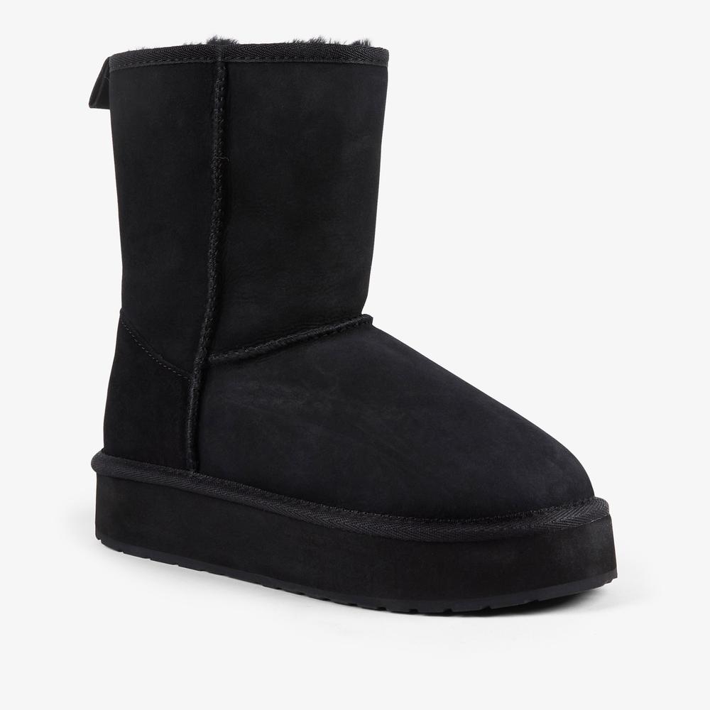 Dámske topánky Emu Australia Stinger Lo Flatform W13190BLAK - čierne
