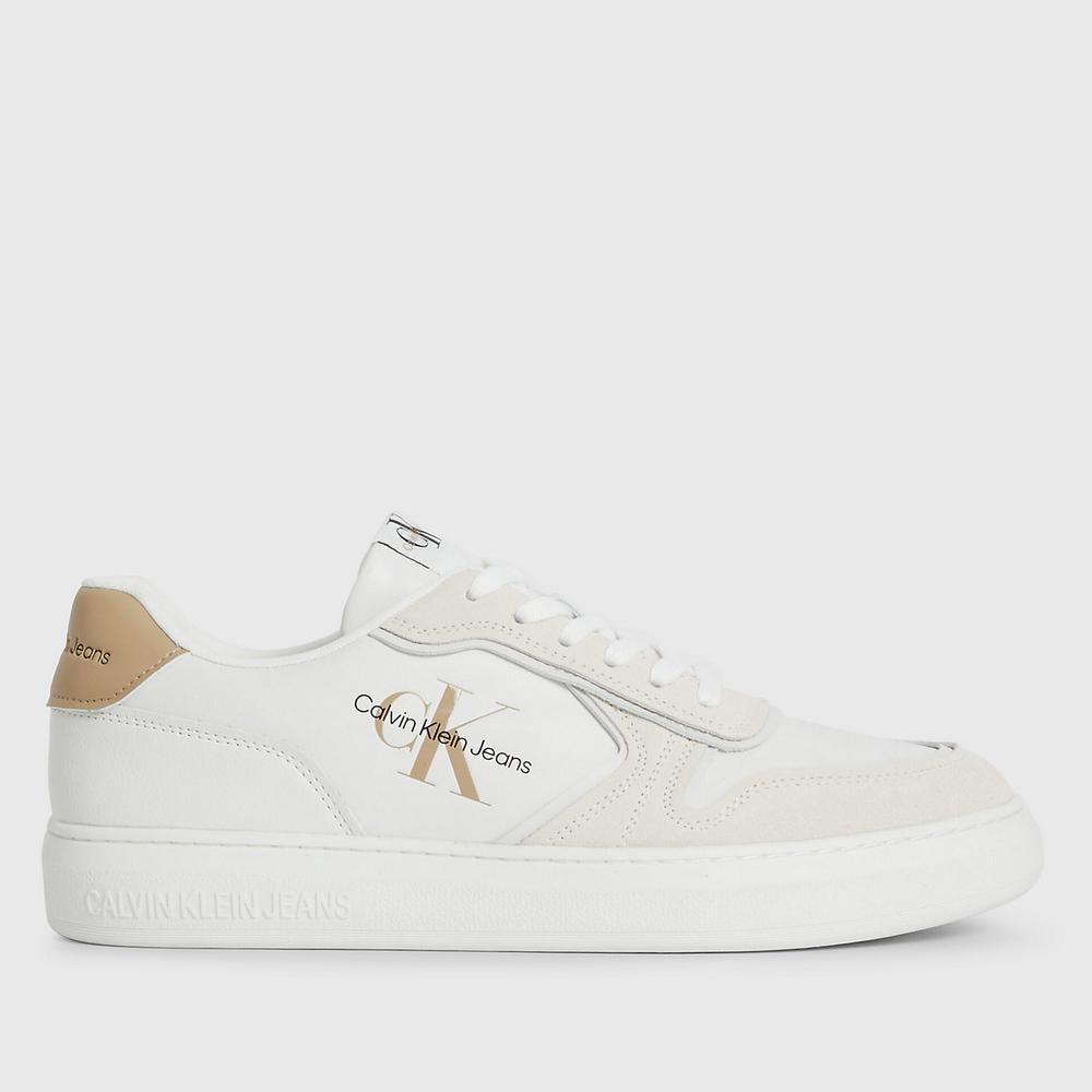 Topánky Calvin Klein Casual Cupsole Irregular Lines YM0YM00606-0LA - biele
