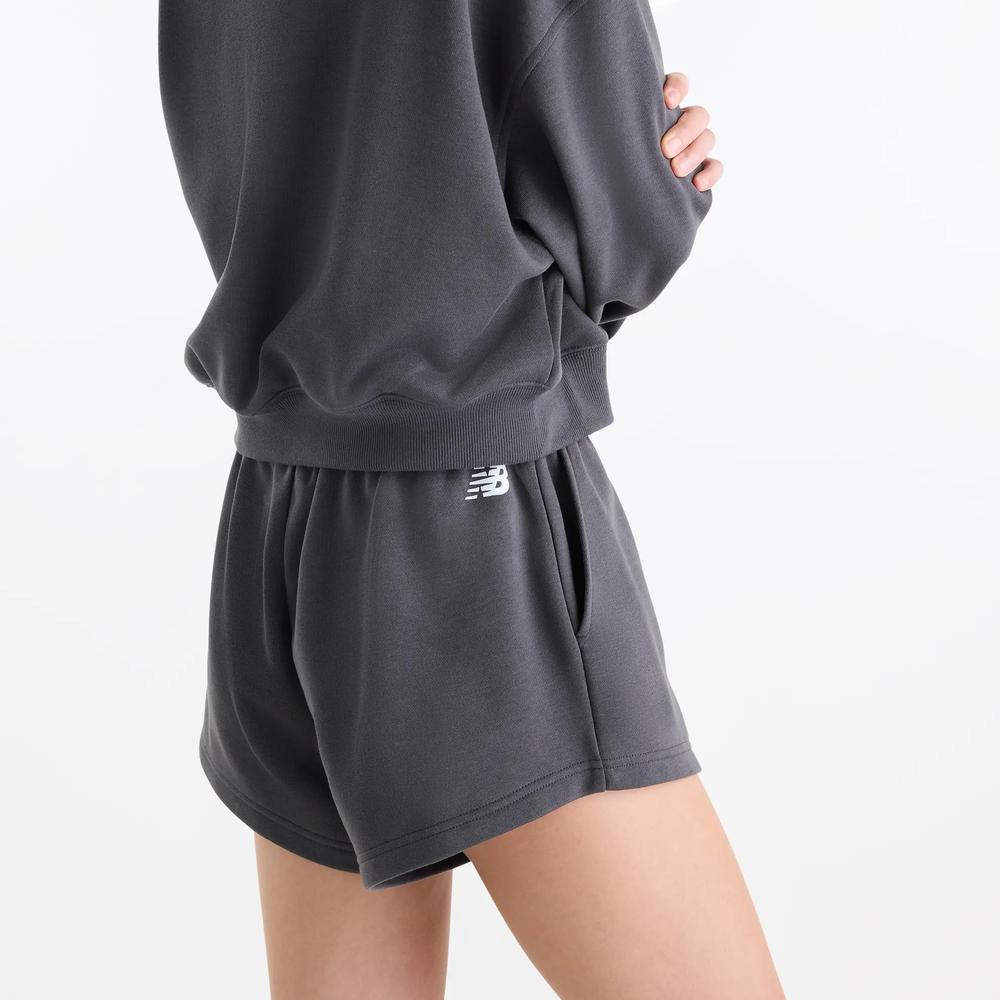 Dámske šortky New Balance Trackside WB62232JBLK - šedý