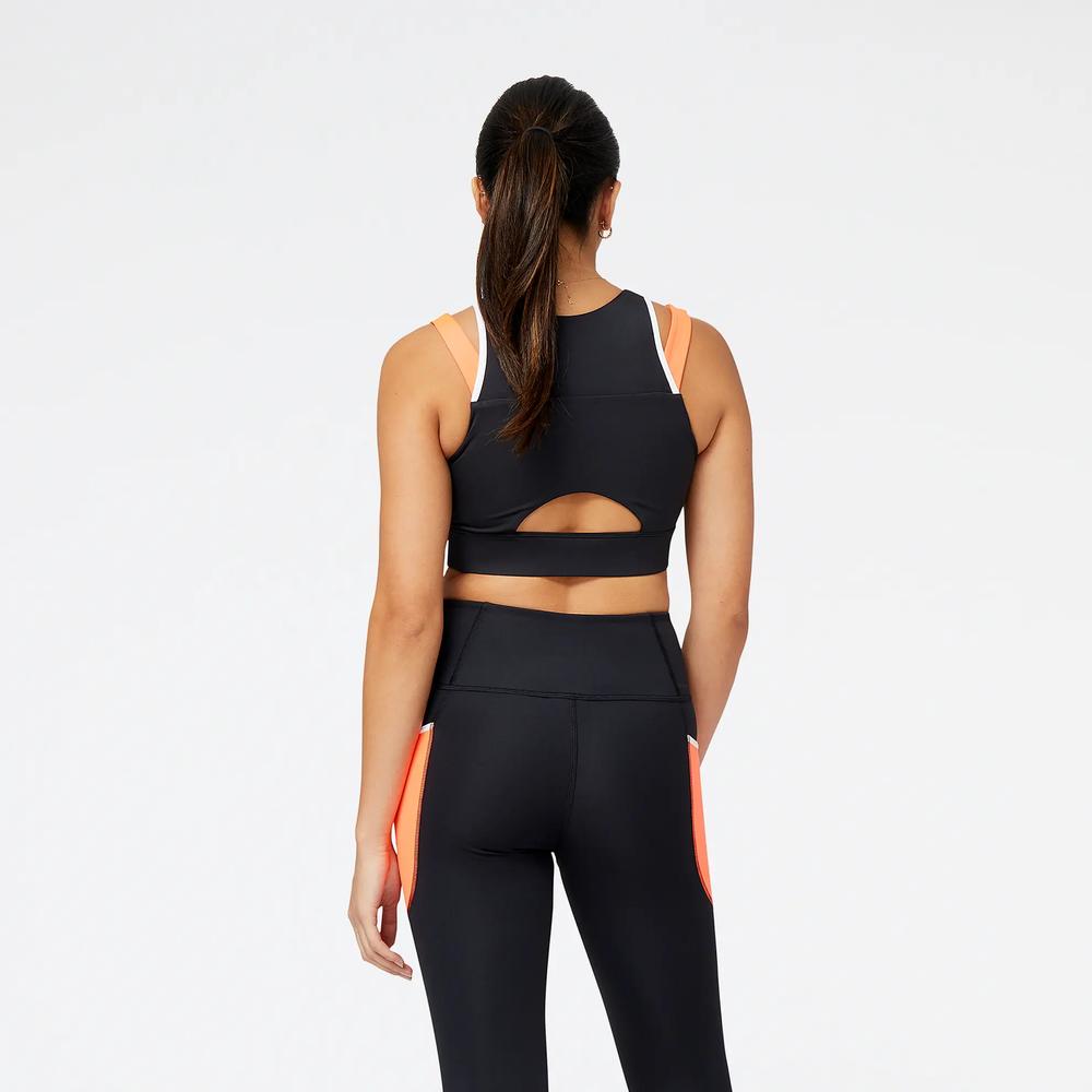 Športový top New Balance WB21110NDF - čierne