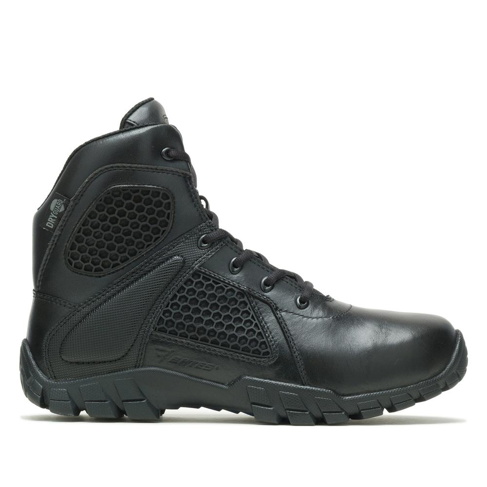 Topánky Bates  Shock 6 Side Zip E07006 - čierne