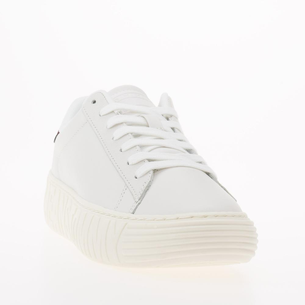 Topánky Tommy Jeans TJW New Cupsole Leath LC EN0EN02273-YBL - biele