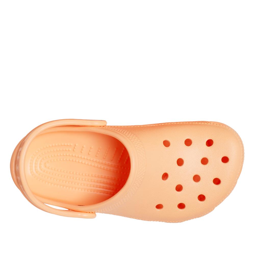 Klapky mládež Crocs Classic Clog 206991-86A - pomarančové