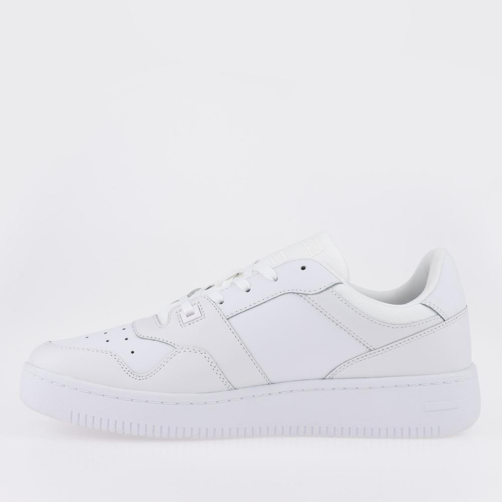 Topánky Tommy Jeans Retro Basket EM0EM00955-YBR - biele