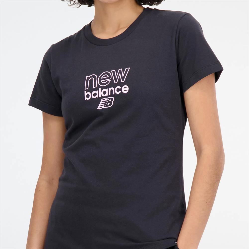 Dámske tričko New Balance WT33507BK - čierne