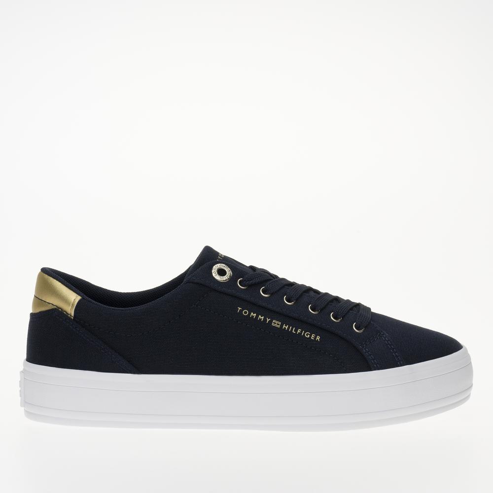Topánky Tommy Hilfiger Essential Vulc Canvas FW0FW07682-DW6 - tmavomodré