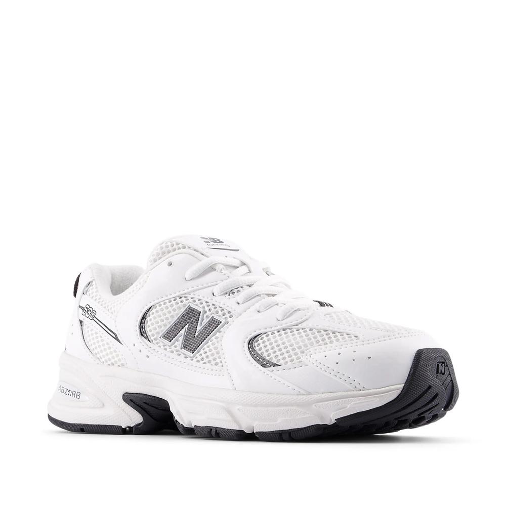 Detské topánky New Balance GR530CF  - biele