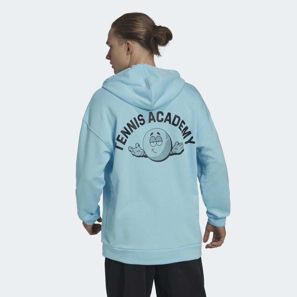 Blúza adidas Clubhouse Tennis Hoodie HK6467 - modré