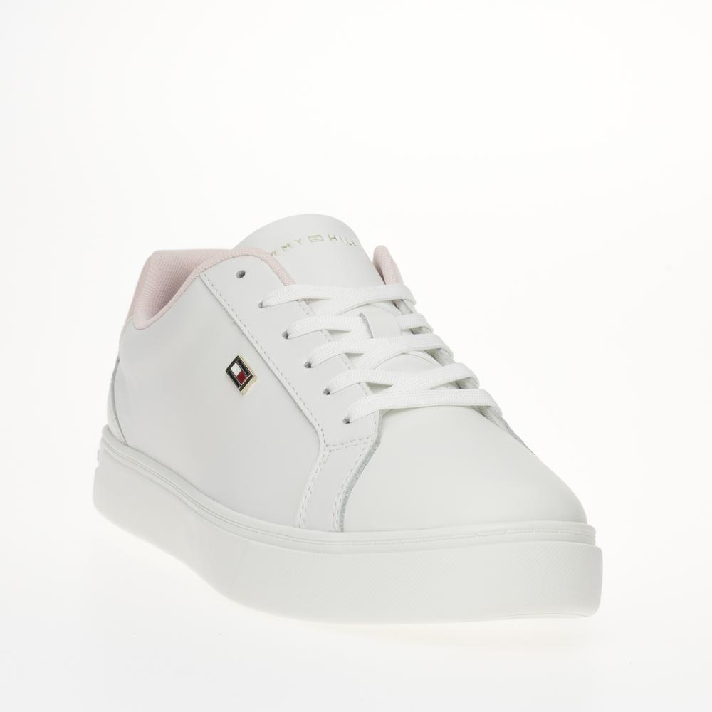 Topánky Tommy Hilfiger Flag Court FW0FW08072-0LA - biele